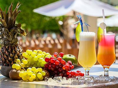 Obst und Getränke im All-icnclusive Urlaub