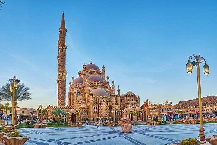 Blick auf die Al Sahaba Moshee in Sharm El Sheikh