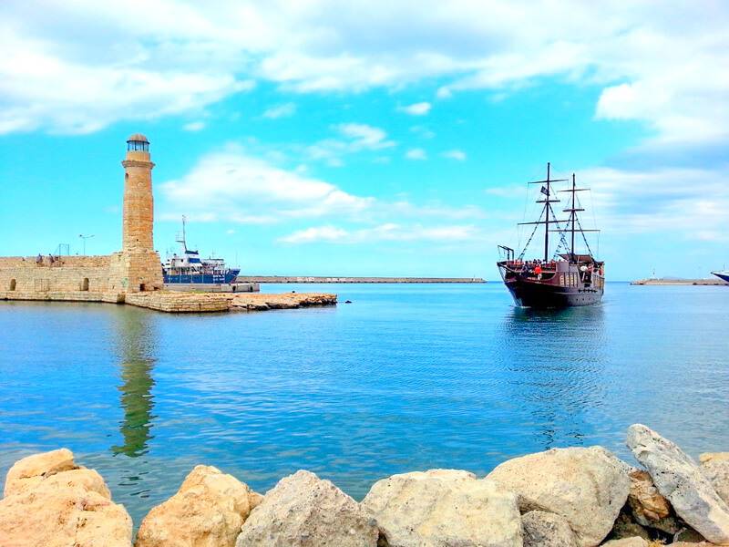 Der Hafen von Rethynom auf Kreta