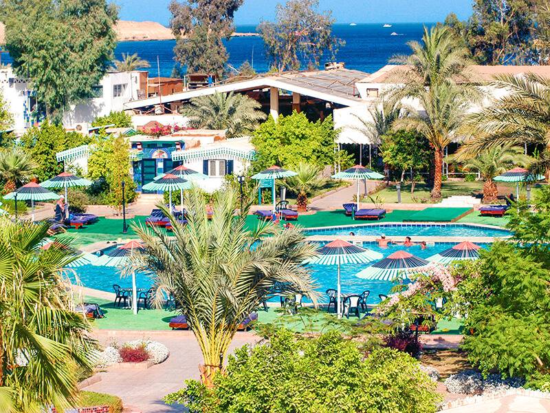 Der Pool des Ghazala Beach Resorts
