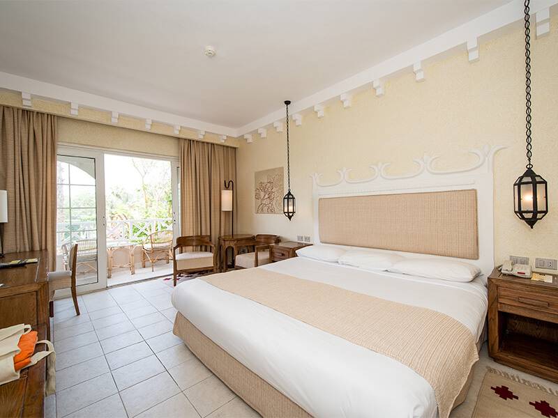Die Zimmer des Grand Hotel Hurghada verfügen über eine moderne Einrichtung