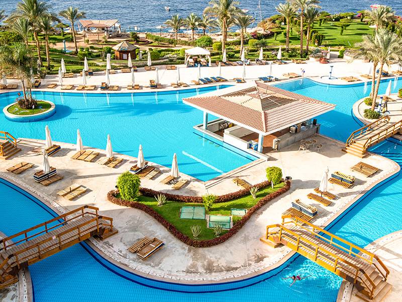 Die Poolanlage des Siva Sharm Hotel