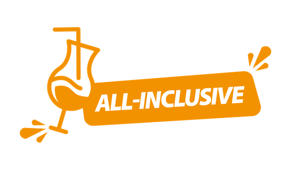 All-inclusive Icon in orange